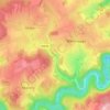 Topografische kaart Floumont, hoogte, reliëf