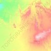 Topografische kaart Tamanrasset تمنراست, hoogte, reliëf