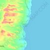 Topografische kaart Puerto del Rosario, hoogte, reliëf