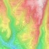 Topografische kaart Schioppi, hoogte, reliëf
