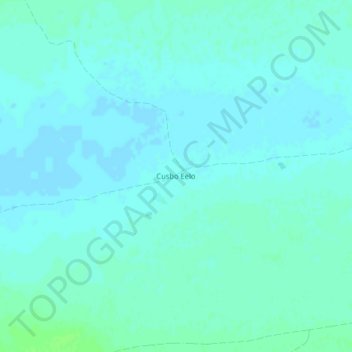 Topografische kaart Cusbo Eelo, hoogte, reliëf