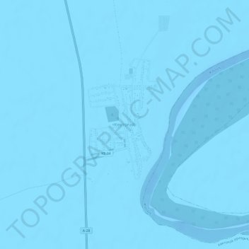 Topografische kaart Коктогай, hoogte, reliëf