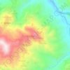 Topografische kaart Awrir Aǧisa, hoogte, reliëf