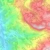 Topografische kaart Missano, hoogte, reliëf