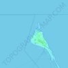 Topografische kaart Playa Norte, hoogte, reliëf