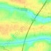 Topografische kaart Strählen (1er Zug), hoogte, reliëf