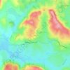 Topografische kaart Ceyrac, hoogte, reliëf