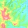 Topografische kaart Zucchetto, hoogte, reliëf