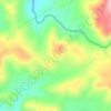 Topografische kaart Rociana, hoogte, reliëf
