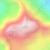 Topografische kaart Daddomain, hoogte, reliëf