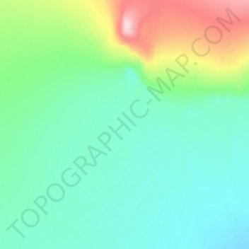 Topografische kaart Svalbard, hoogte, reliëf