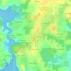 Topografische kaart Kerzuc, hoogte, reliëf