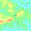Topografische kaart Daniel Boone, hoogte, reliëf