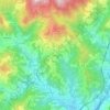 Topografische kaart Langasco, hoogte, reliëf