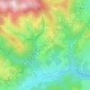 Topografische kaart Toissieu, hoogte, reliëf