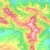 Topografische kaart Cà La Bocca, hoogte, reliëf