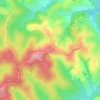 Topografische kaart Croix des Anglais, hoogte, reliëf