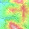 Topografische kaart Quattro Vie, hoogte, reliëf