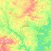 Topografische kaart Reguengos de Monsaraz, hoogte, reliëf