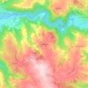 Topografische kaart Le Bouissou, hoogte, reliëf