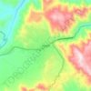 Topografische kaart Woldia, hoogte, reliëf