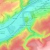 Topografische kaart Ombret-Rawsa, hoogte, reliëf
