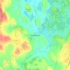 Topografische kaart Corlismore, hoogte, reliëf