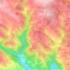 Topografische kaart La Tour, hoogte, reliëf