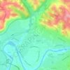 Topografische kaart La Guiraudié, hoogte, reliëf