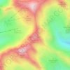 Topografische kaart Madritschspitze - Cima Madriccio, hoogte, reliëf