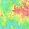Topografische kaart Les Brus, hoogte, reliëf