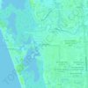 Topografische kaart Bonita Shores, hoogte, reliëf