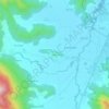 Topografische kaart el Mallol, hoogte, reliëf