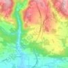 Topografische kaart Gauschitzberg, hoogte, reliëf