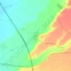 Topografische kaart Reliegos, hoogte, reliëf