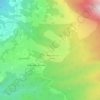Topografische kaart Col Indes, hoogte, reliëf