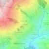 Topografische kaart Yarsa, hoogte, reliëf