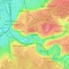 Topografische kaart Yerres, hoogte, reliëf