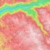 Topografische kaart Fontebinieyre, hoogte, reliëf