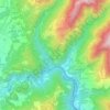 Topografische kaart Bargecchia, hoogte, reliëf