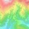 Topografische kaart Alpe Pratetto, hoogte, reliëf