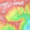 Topografische kaart Prunarolo, hoogte, reliëf