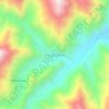 Topografische kaart Pampa Grande, hoogte, reliëf