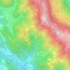 Topografische kaart Sogno, hoogte, reliëf