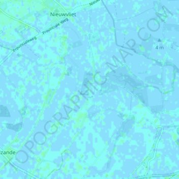 Topografische kaart Marolleput, hoogte, reliëf