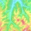 Topografische kaart Arnberg am Kobernaußer Walde, hoogte, reliëf