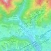 Topografische kaart Bornio, hoogte, reliëf