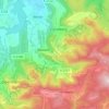 Topografische kaart Altenhau, hoogte, reliëf