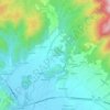 Topografische kaart Cesariano, hoogte, reliëf