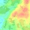 Topografische kaart Cappalusk, hoogte, reliëf